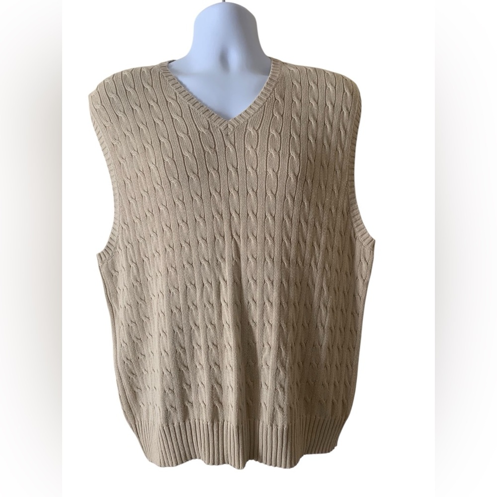 Scott & Fox Cable Knit Sweater Vest Size Large